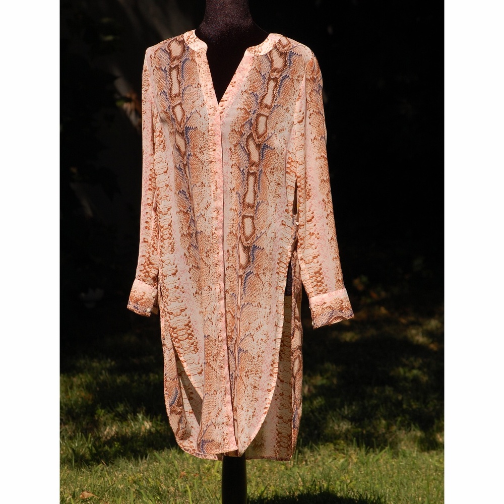 Bar III Snakeskin Print Cover Up